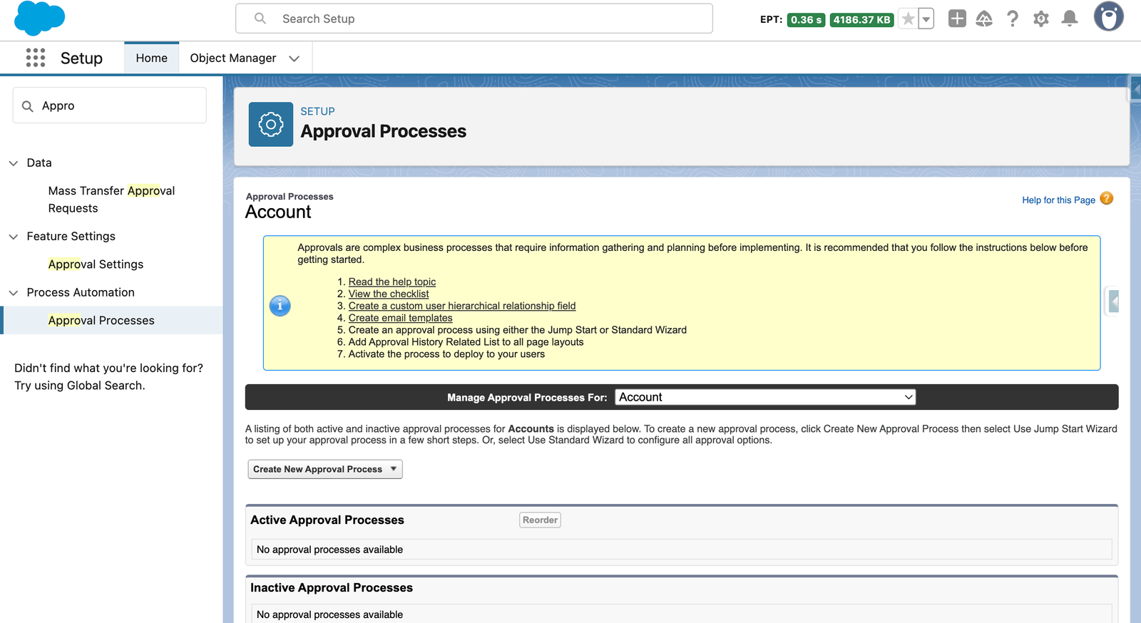 approval process setup